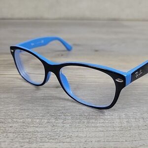 Ray-Ban Junior Eyeglasses RB 1528 3659 48-16 130mm Black Blue Frames Only Kids‎